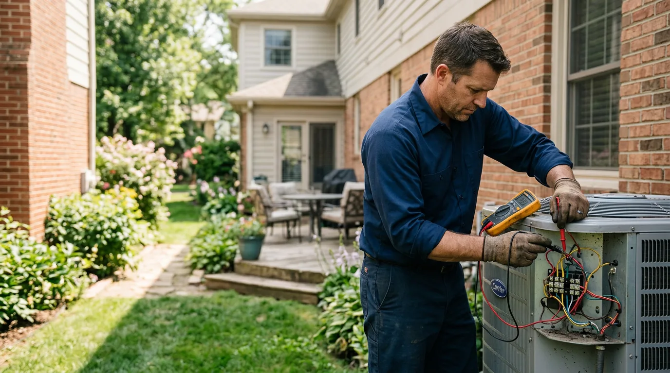 HVAC technician working near Mount Angel, OR